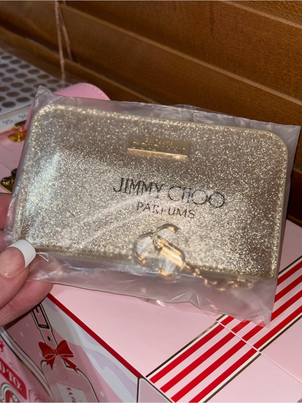 Jimmy Choo Gold Pouch